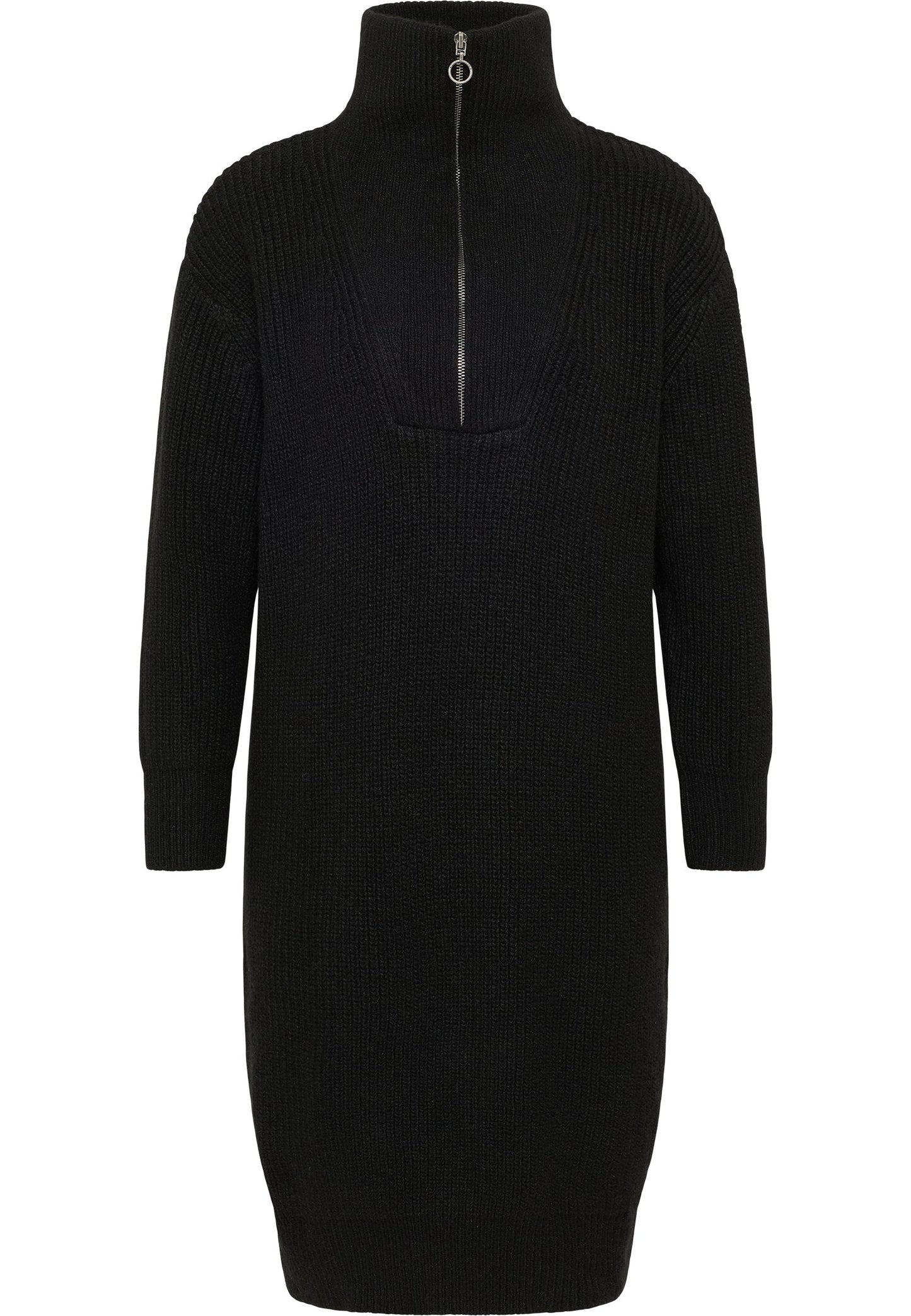 Dreimaster vintage Women's Knit Long Sleeve Midi Dress