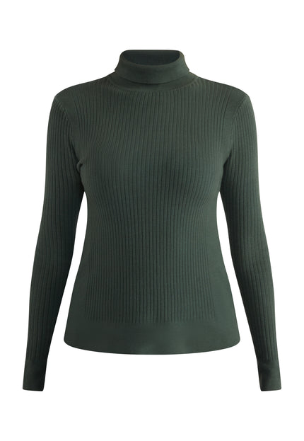 usha BLACK LABEL Women's Knit Turtleneck Sweater