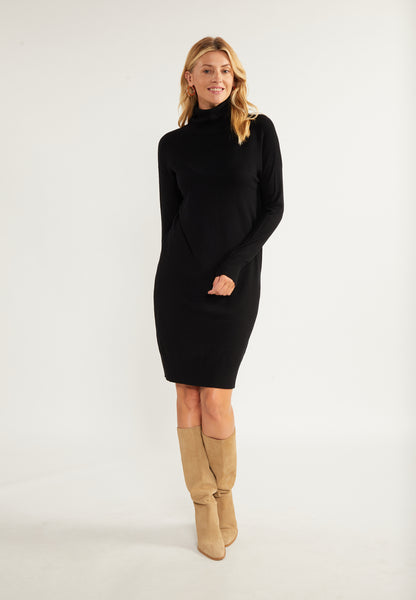 usha WHITE LABEL Sukienka Dzianinowa Długi Rękaw Midi dla Kobiety