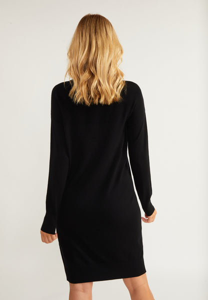 usha WHITE LABEL Sukienka Dzianinowa Długi Rękaw Midi dla Kobiety