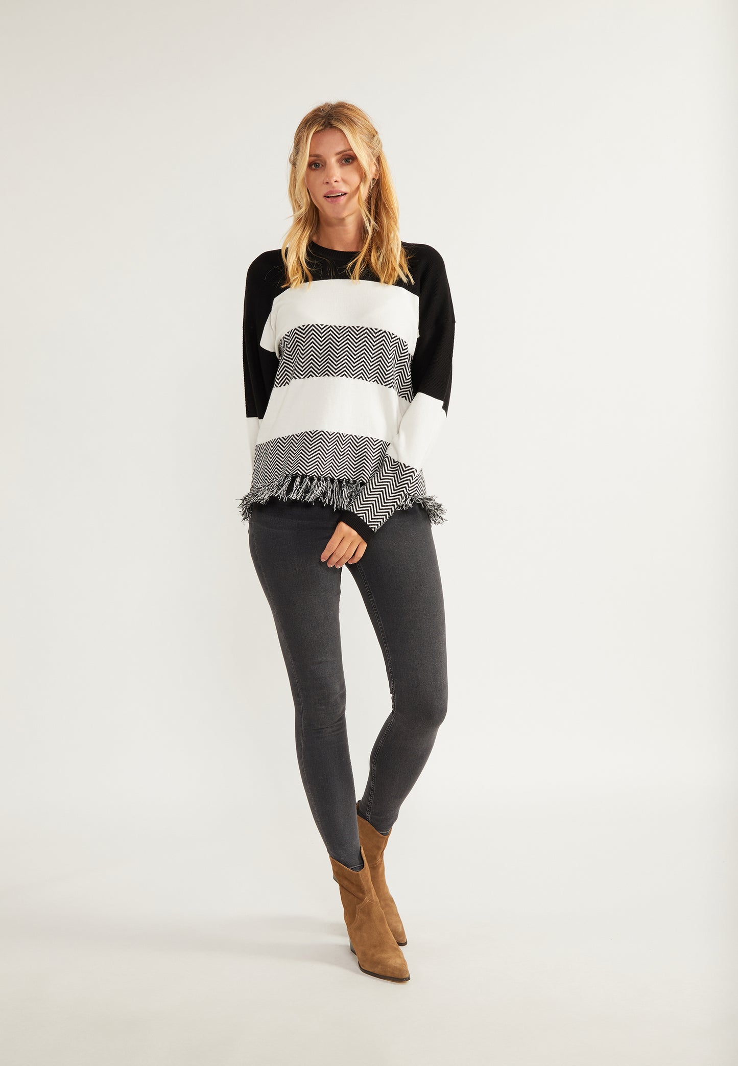 usha FESTIVAL Women's Oversize Knit Sweater
