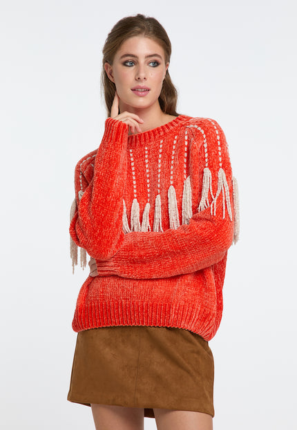 IZIA Damen Strickpullover