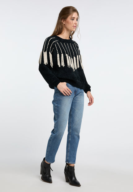 IZIA Damen Strickpullover