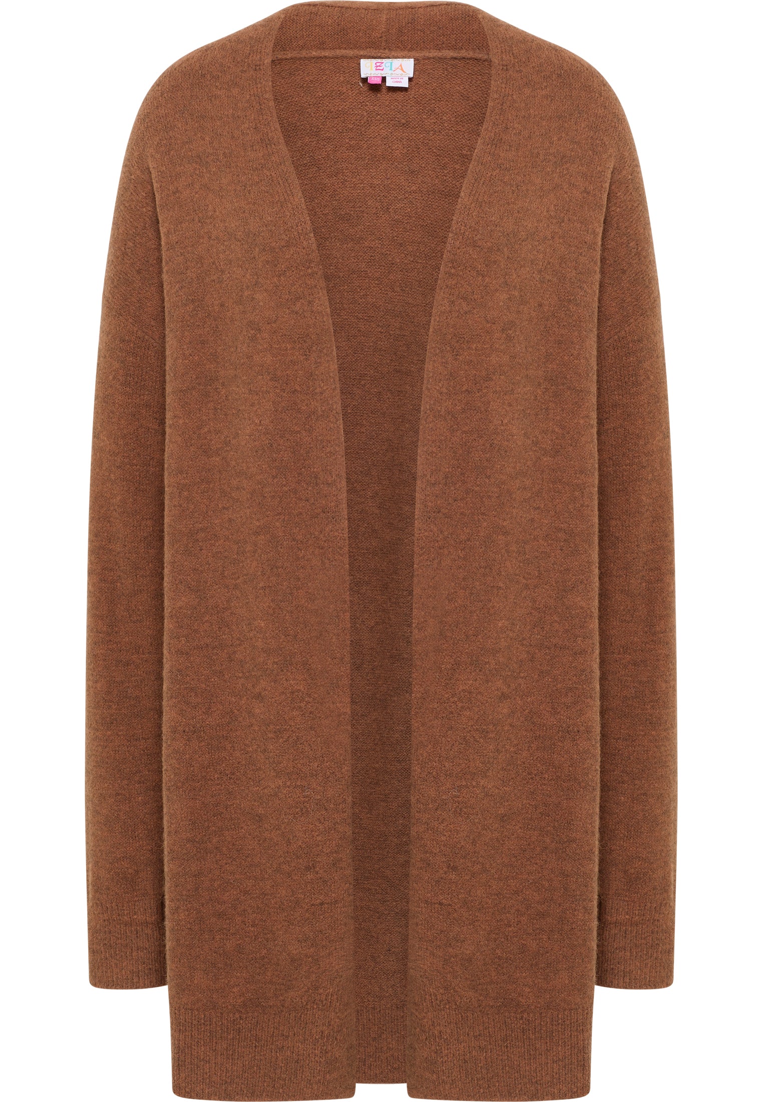 IZIA Damen langer Strickcardigan