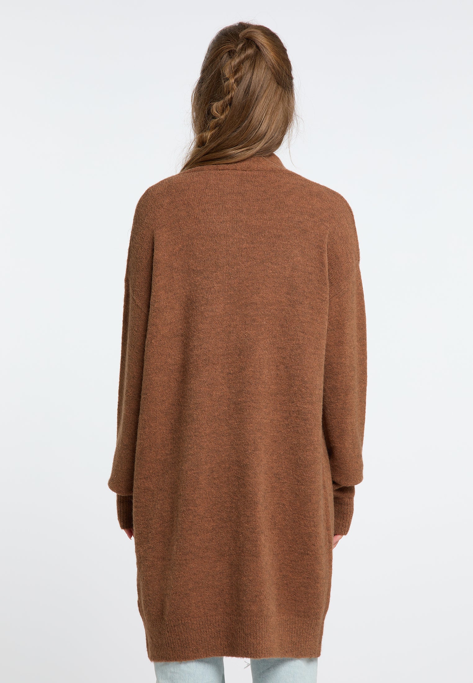 IZIA Damen langer Strickcardigan