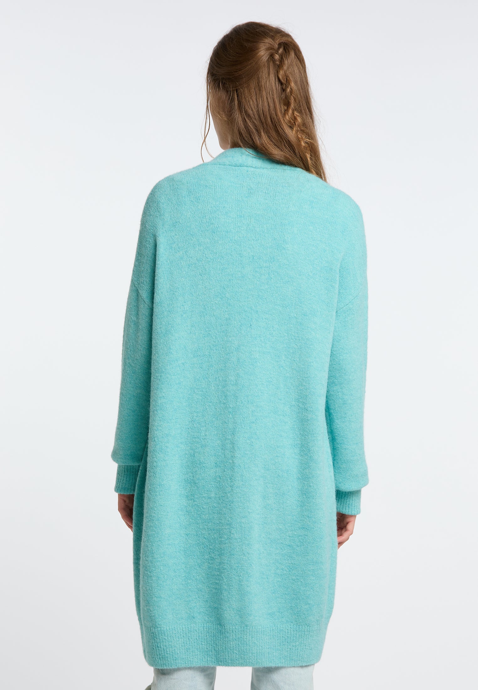 IZIA Damen langer Strickcardigan