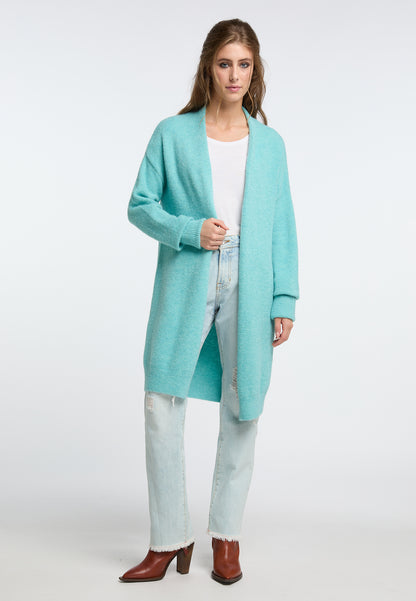 IZIA Damen langer Strickcardigan