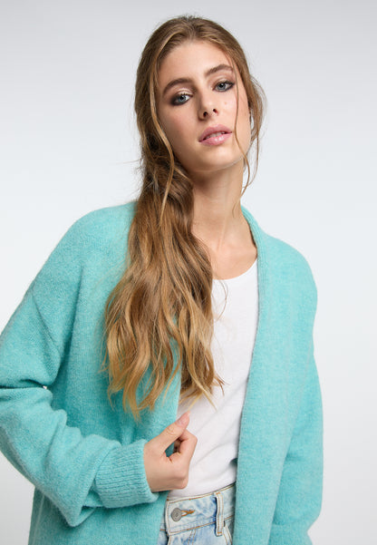 IZIA Damen langer Strickcardigan