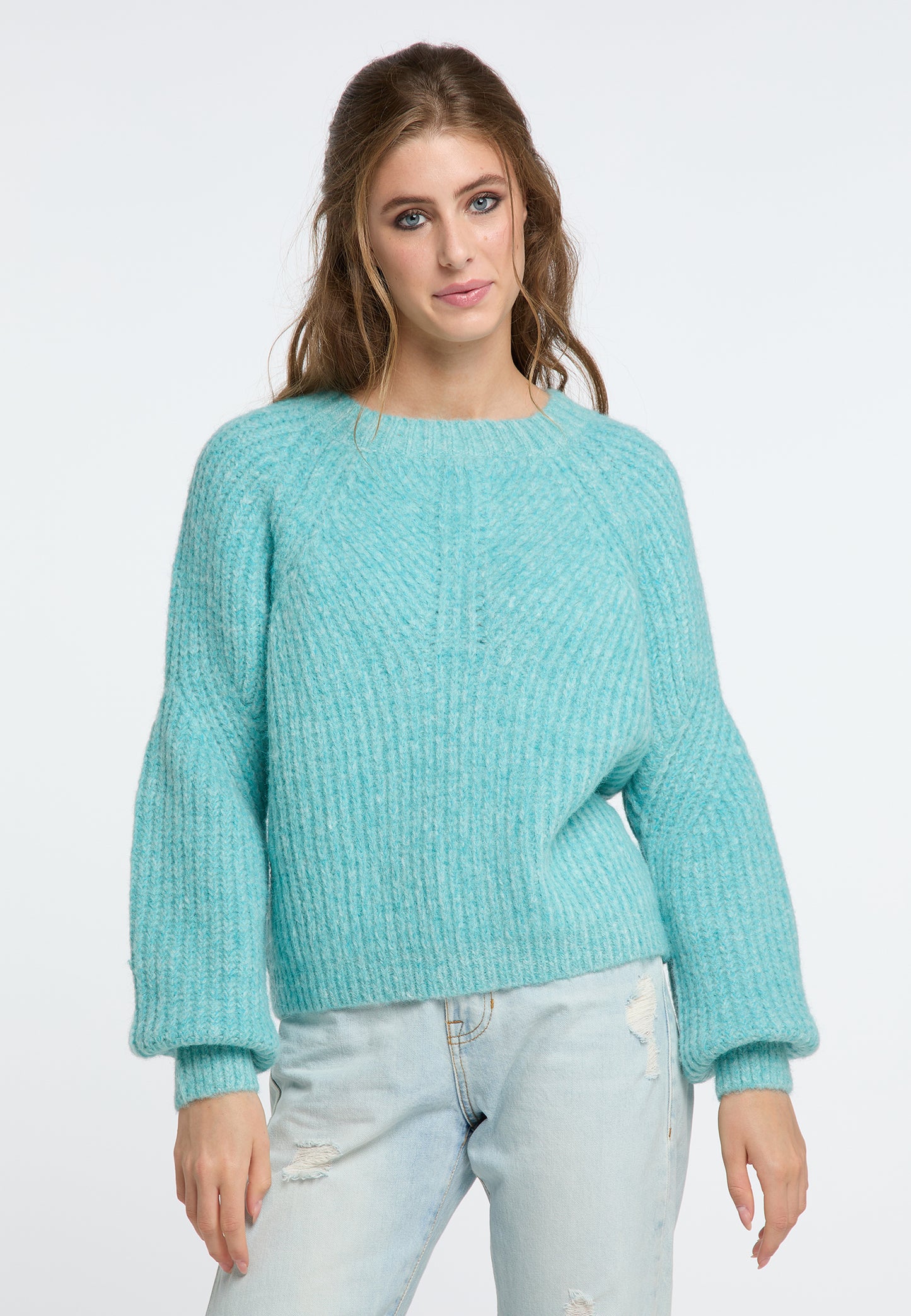 IZIA Damen Strickpullover