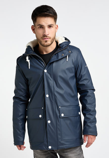 DreiMaster Maritim Herren Regenjacke mit Teddy-Futter