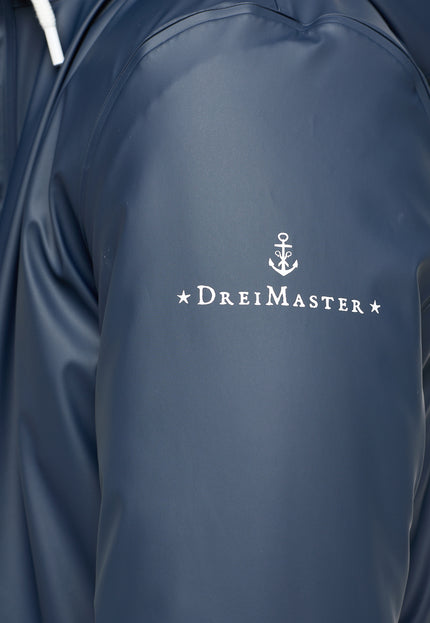 DreiMaster Maritim Men's Rain Jacket With Teddy Lining