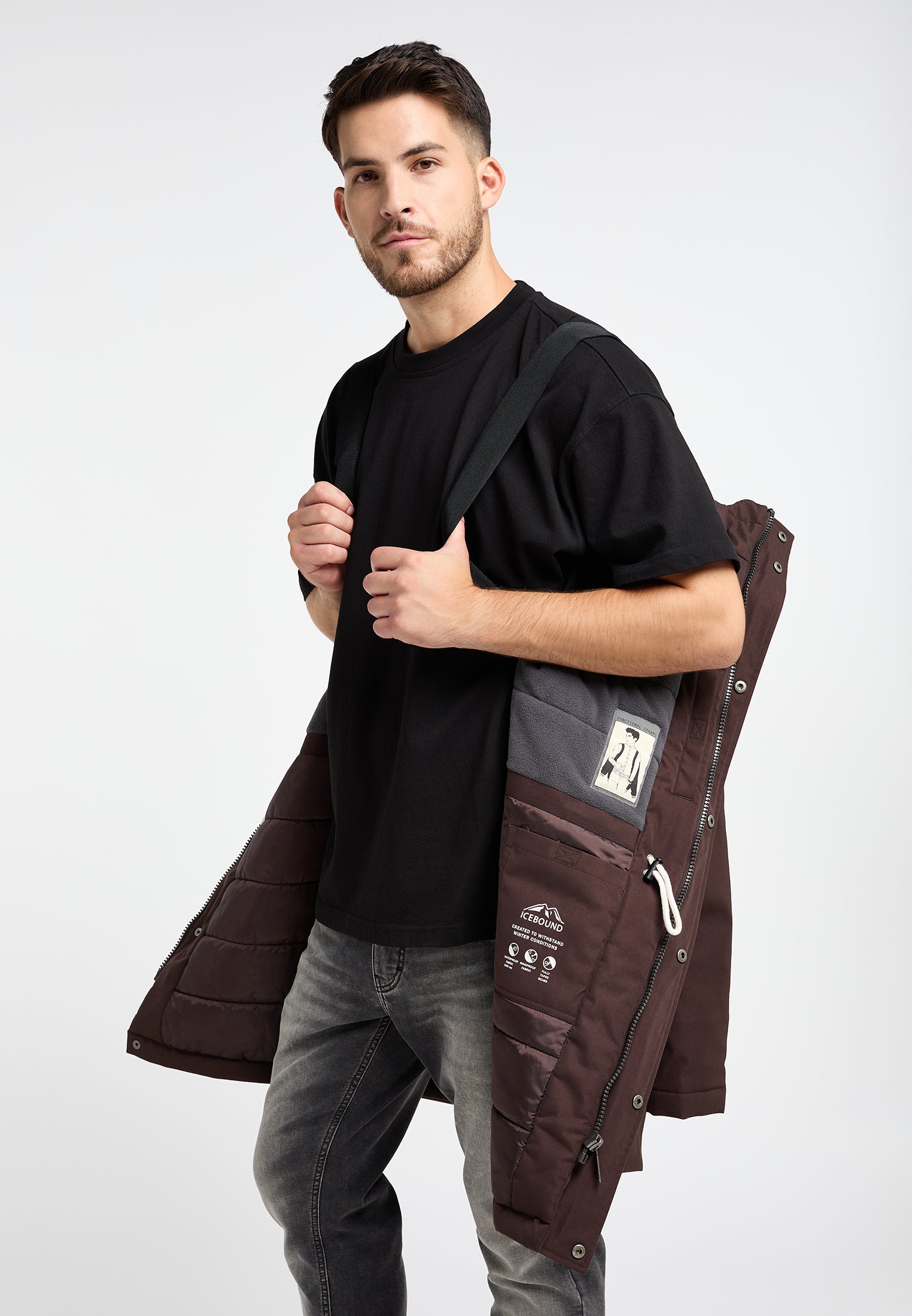 ICEBOUND Męska Parka Zimowa