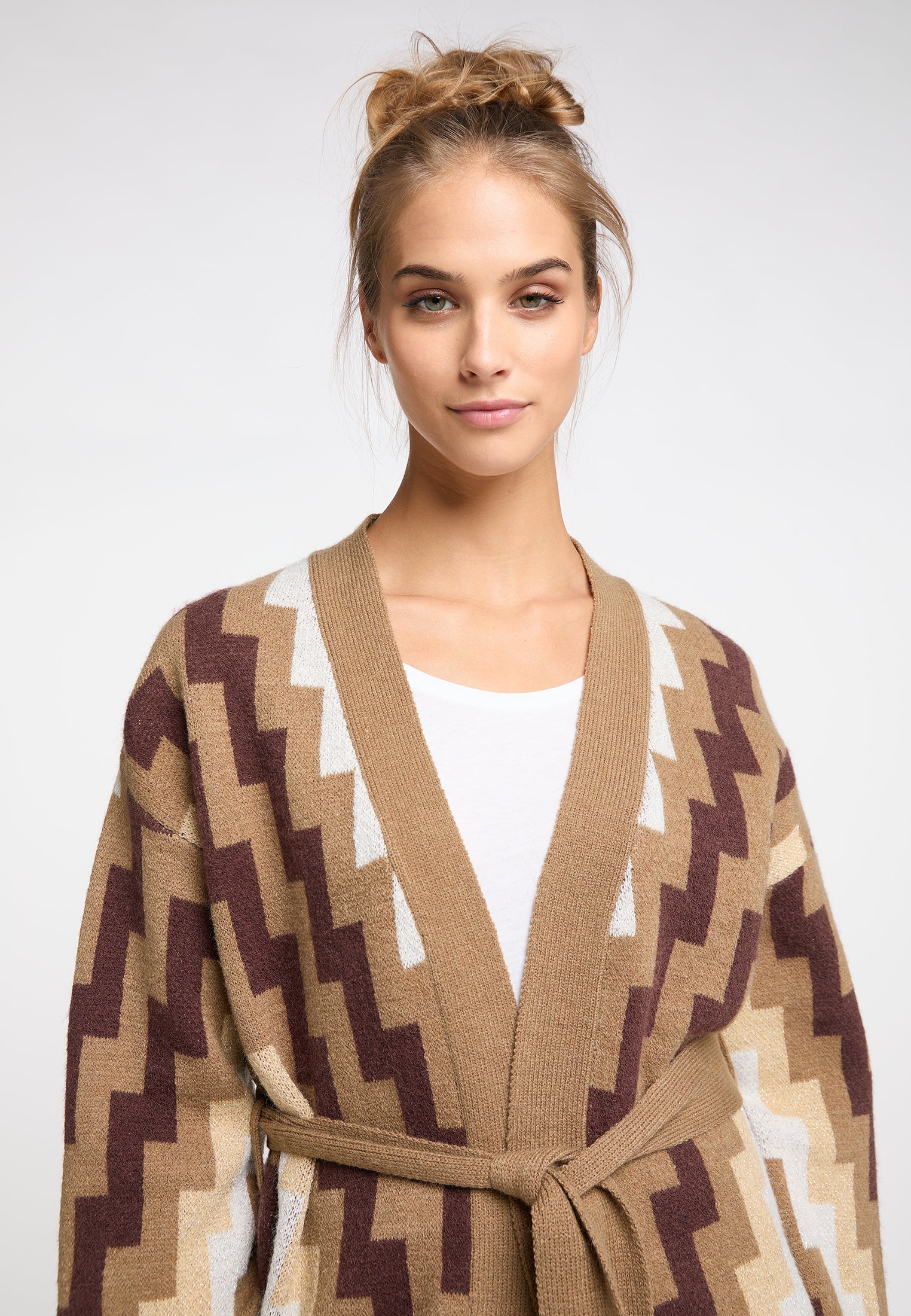 usha FESTIVAL Women's Open Knit Cardigan