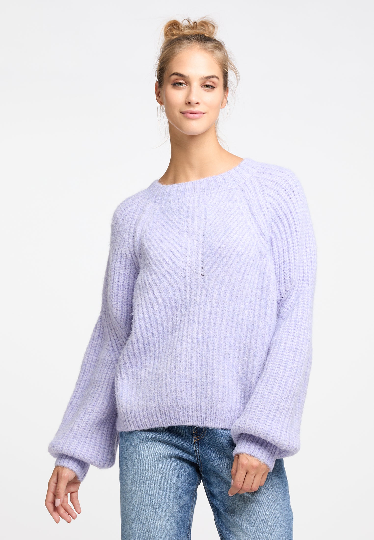 IZIA Damen Strickpullover