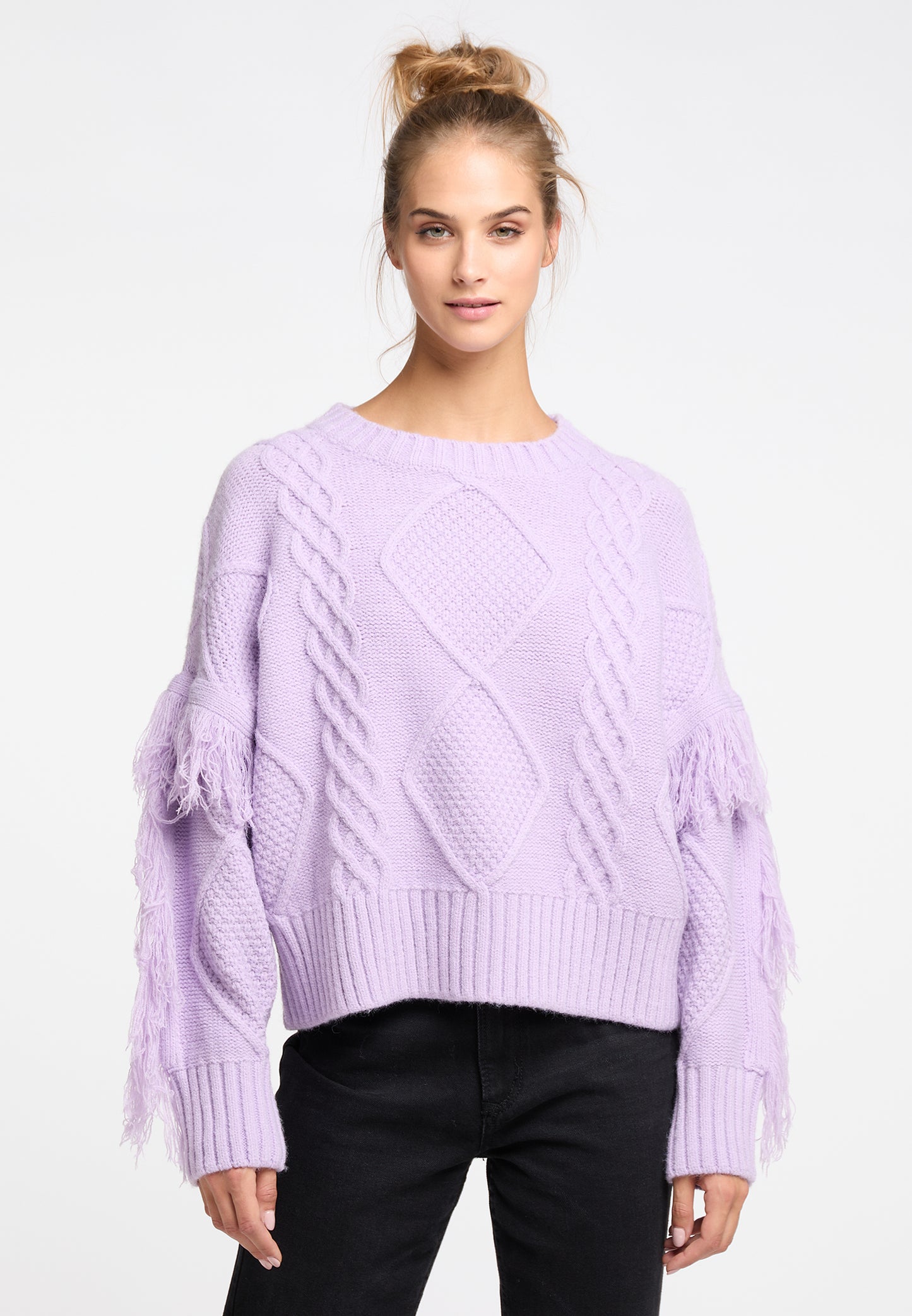 IZIA Damen Strickpullover