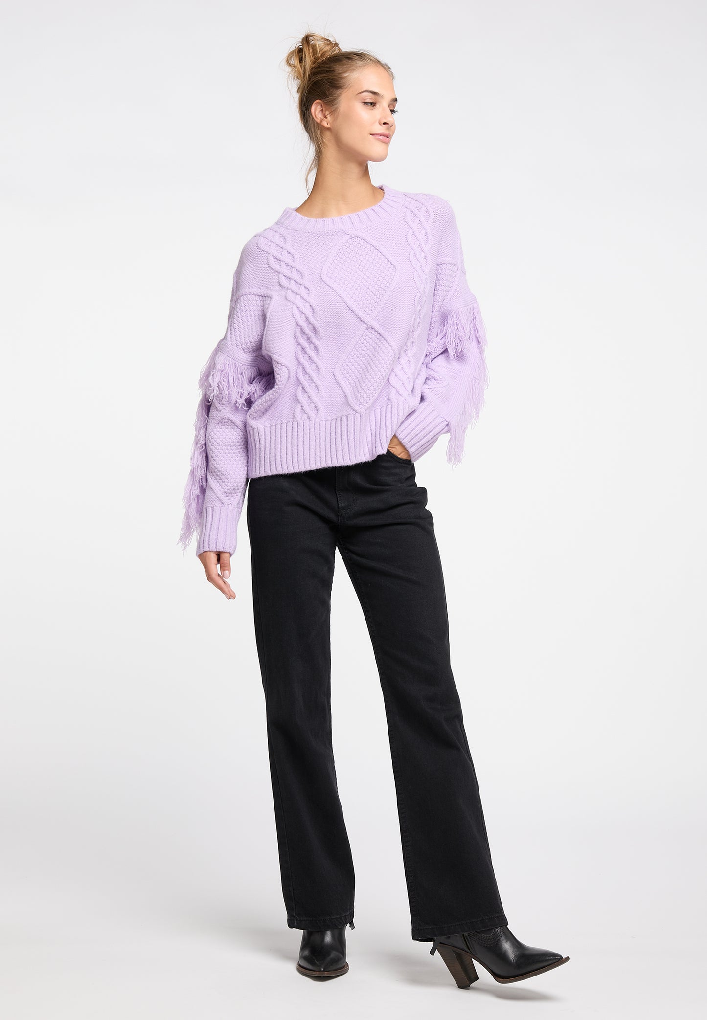 IZIA Damen Strickpullover