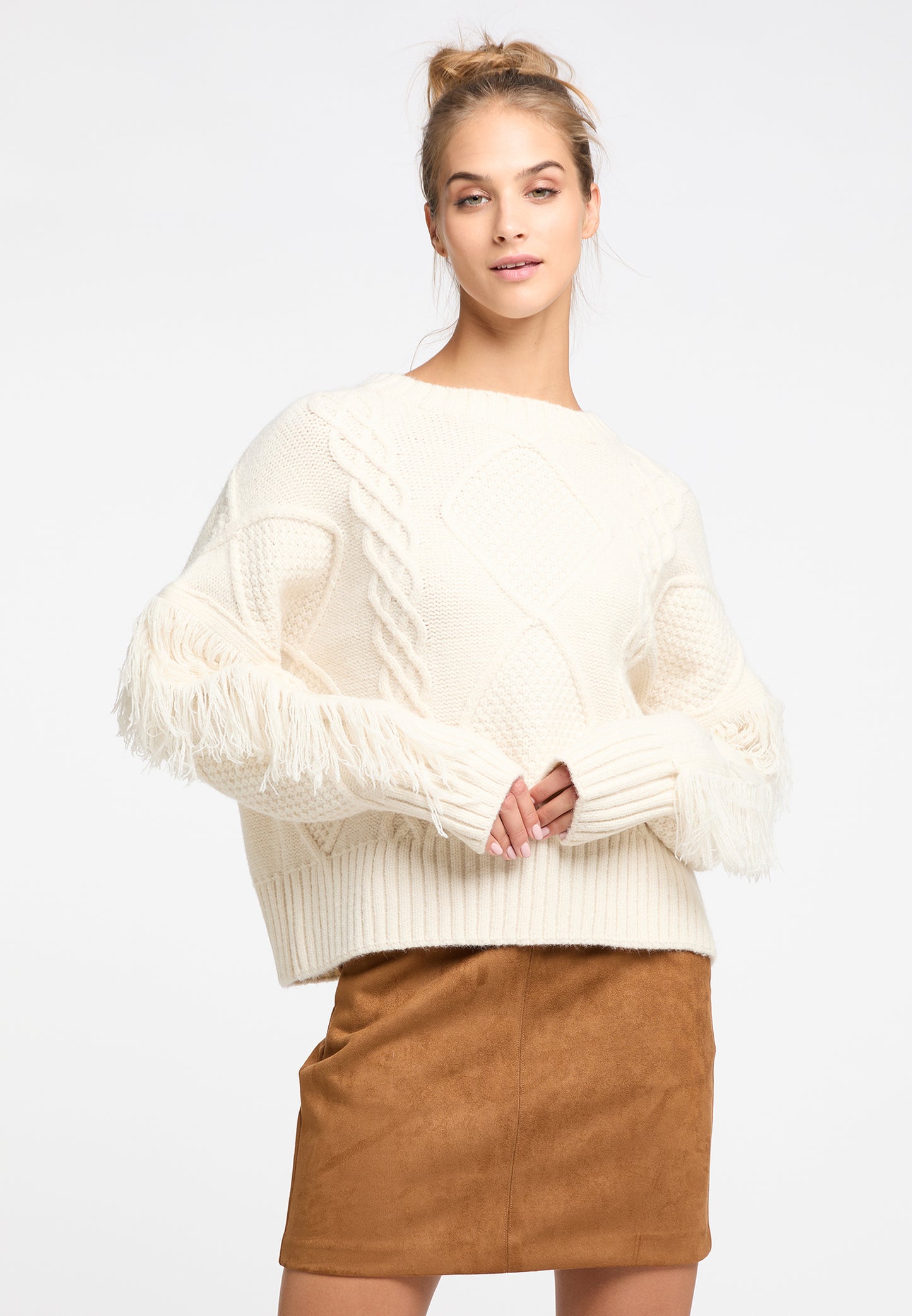 IZIA Damen Strickpullover