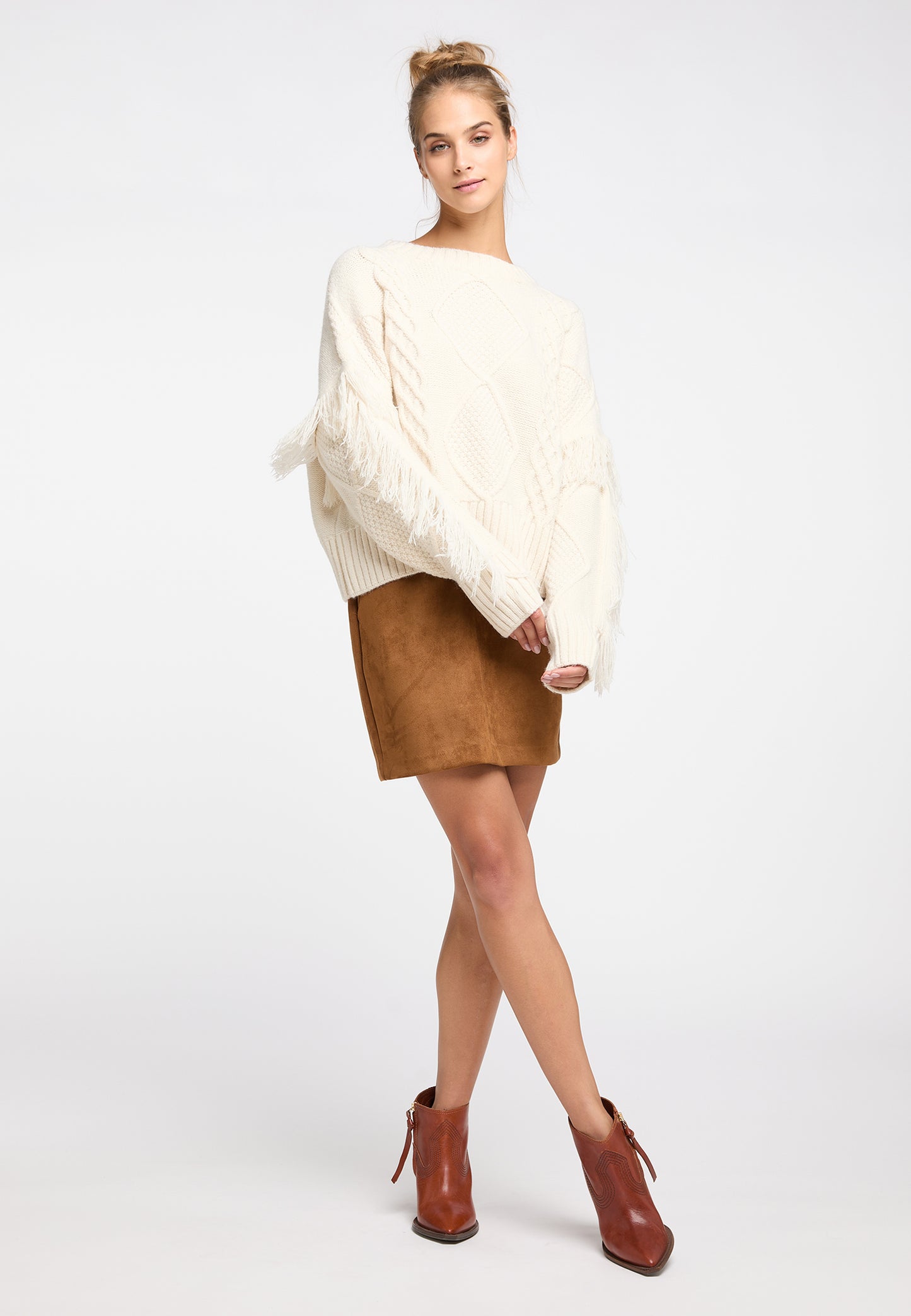 IZIA Damen Strickpullover