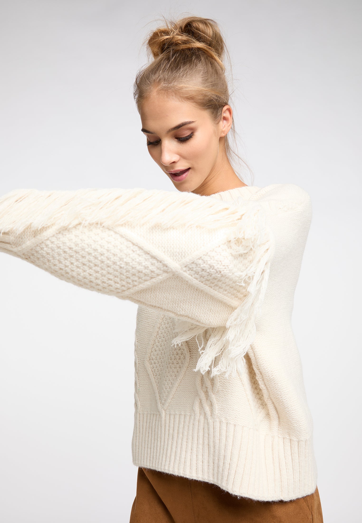 IZIA Damen Strickpullover