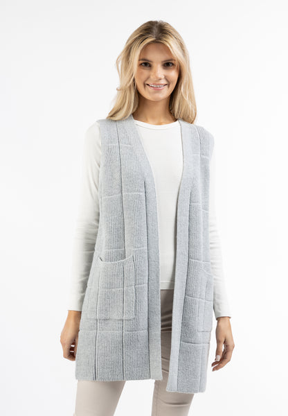 usha WHITE LABEL Kamizelka dzianinowa dla Kobiety długa