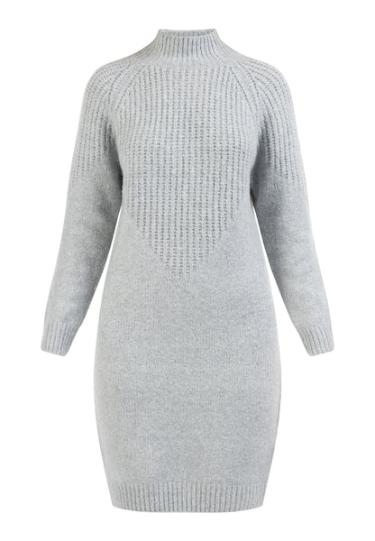 usha WHITE LABEL Sukienka Dzianinowa Długi Rękaw Midi dla Kobiety