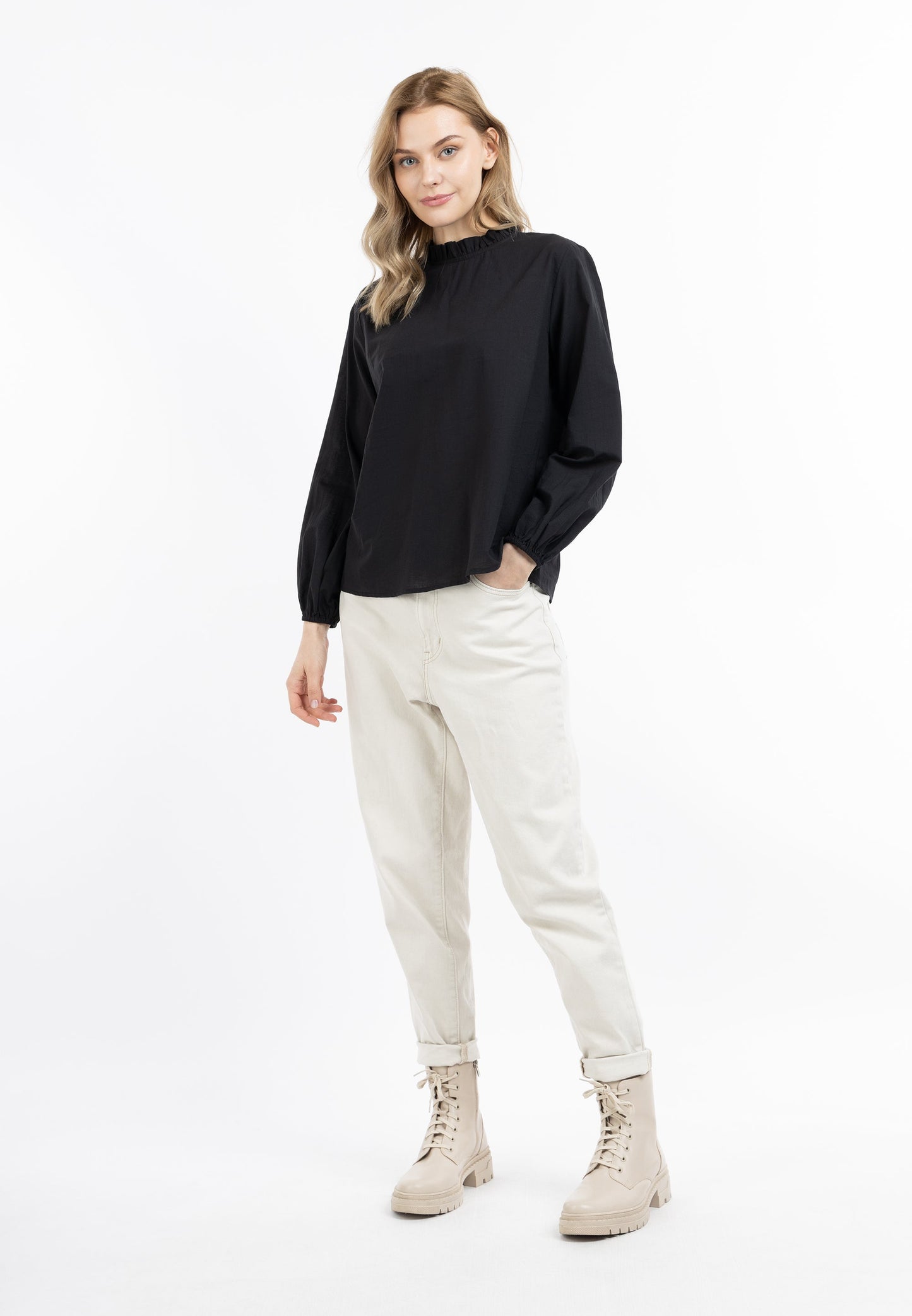 Dreimaster vintage Women's Long Sleeve Blouse