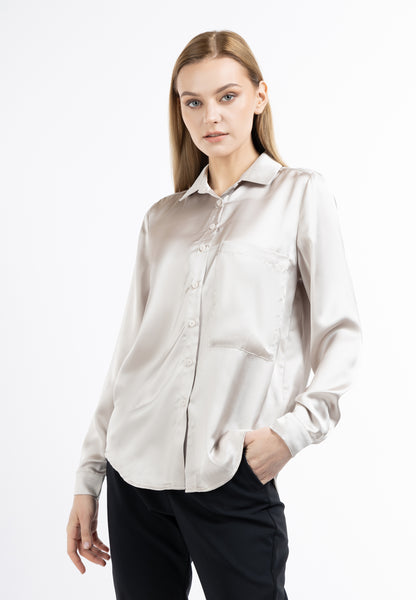 DreiMaster Klassik Damen Hemd Bluse