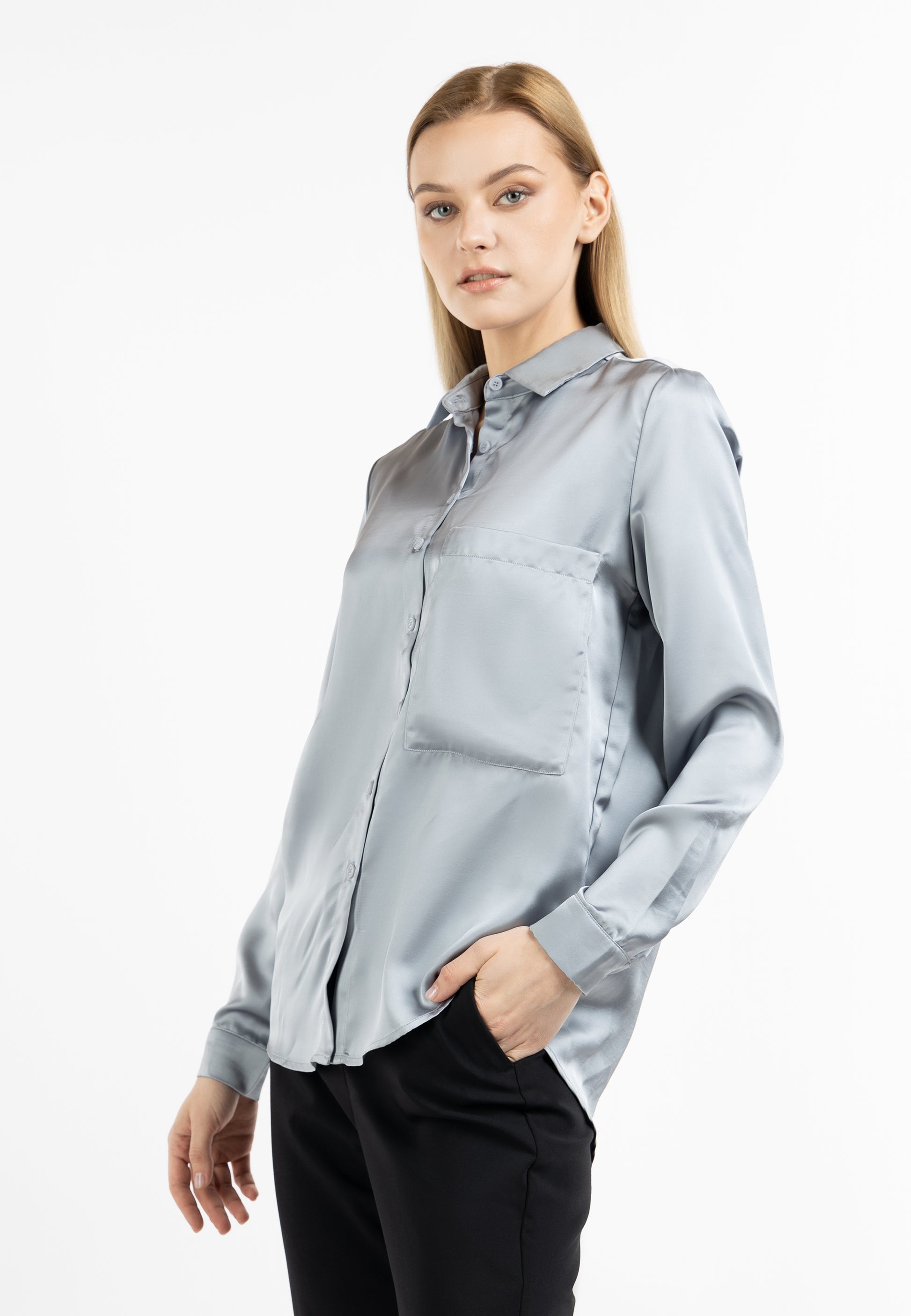 DreiMaster Klassik Damen Hemd Bluse