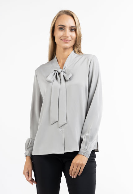 Usha black label Women's Tie-Neck Blouse