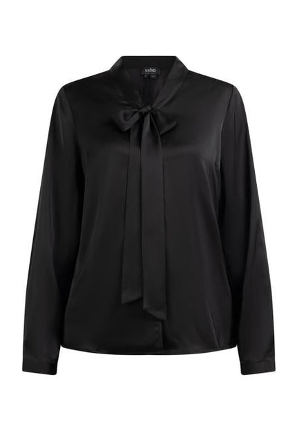 Usha black label Women's Tie-Neck Blouse