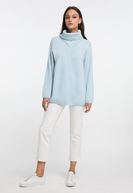 RISA Damen Strick-Turtleneck-Pullover