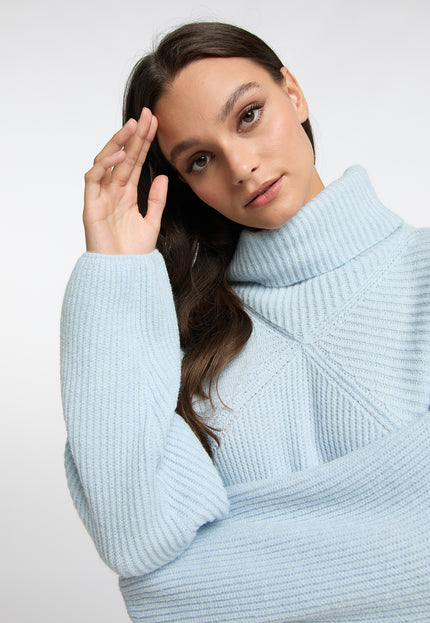 RISA Damen Strick-Turtleneck-Pullover