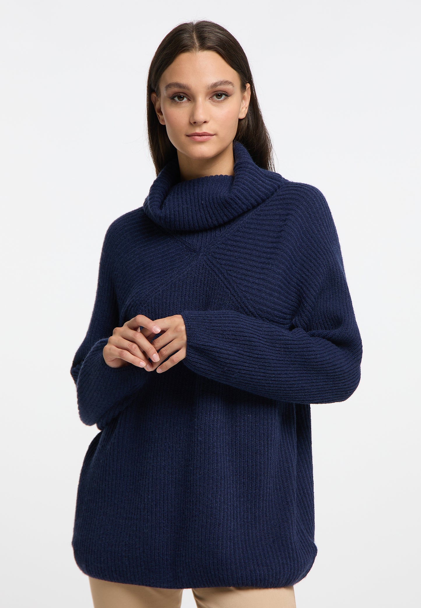RISA Damen Strick Rollkragenpullover
