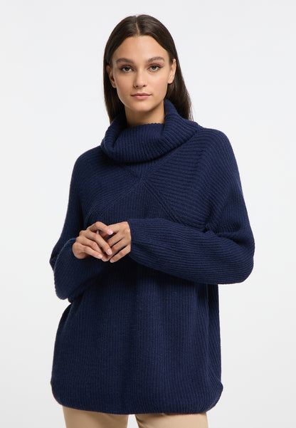 RISA Damen Strick Rollkragenpullover