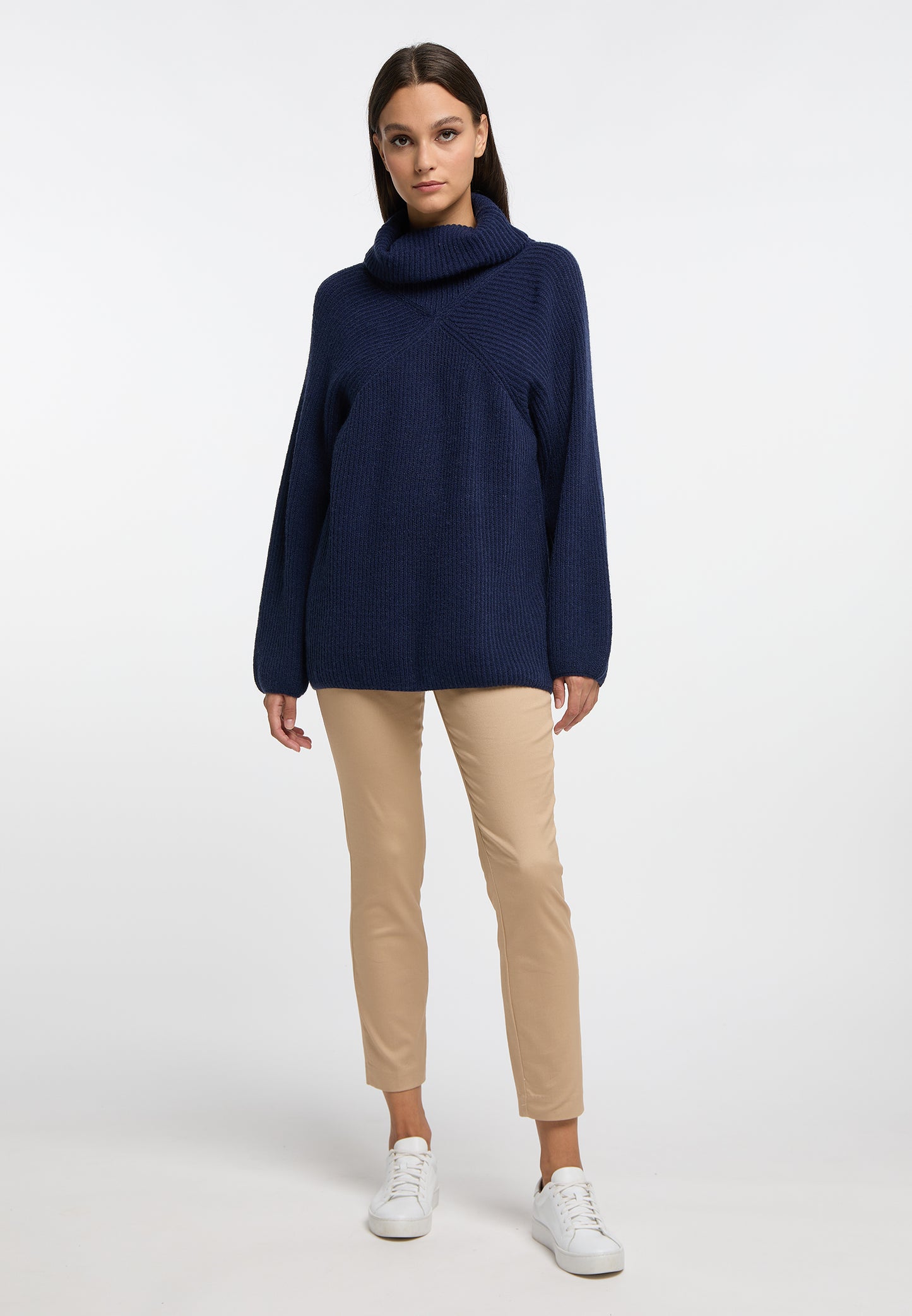RISA Damen Strick Rollkragenpullover