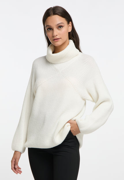 RISA Damen Strick-Turtleneck-Pullover