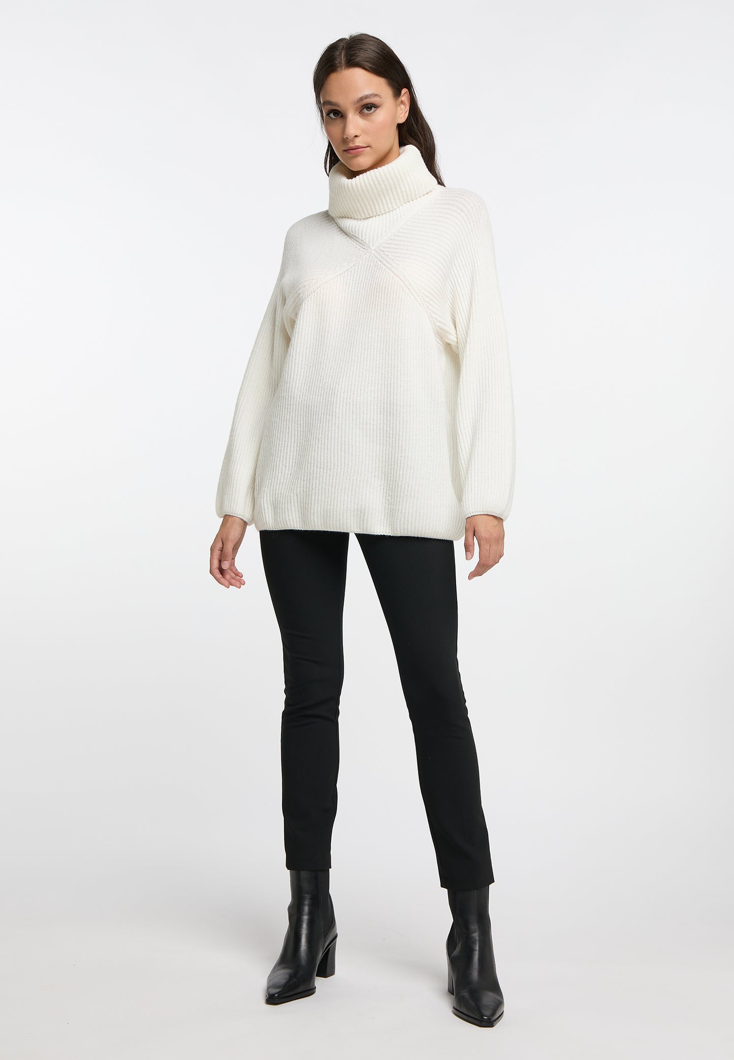 RISA Damen Strick Rollkragenpullover