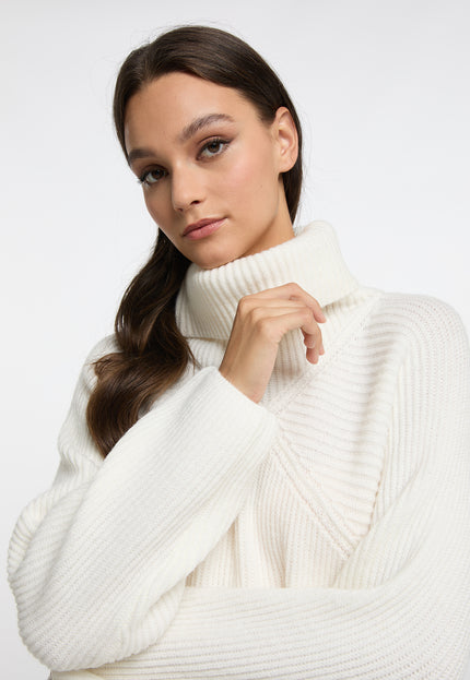 RISA Damen Strick-Turtleneck-Pullover