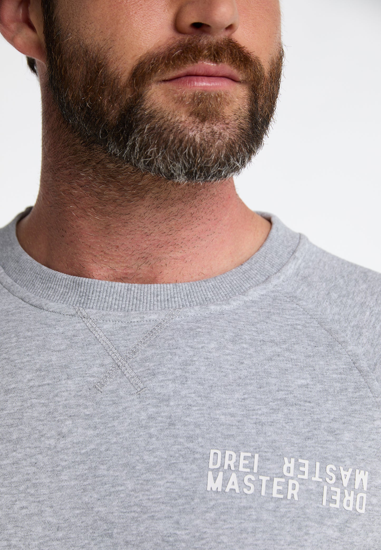 DreiMaster Maritim Męski sweter z okrągłym dekoltem