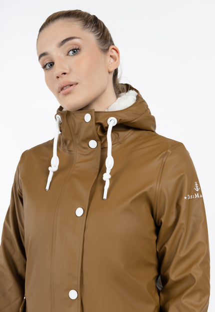 Dreimaster maritim Women's Rain Jacket With Teddy Lining