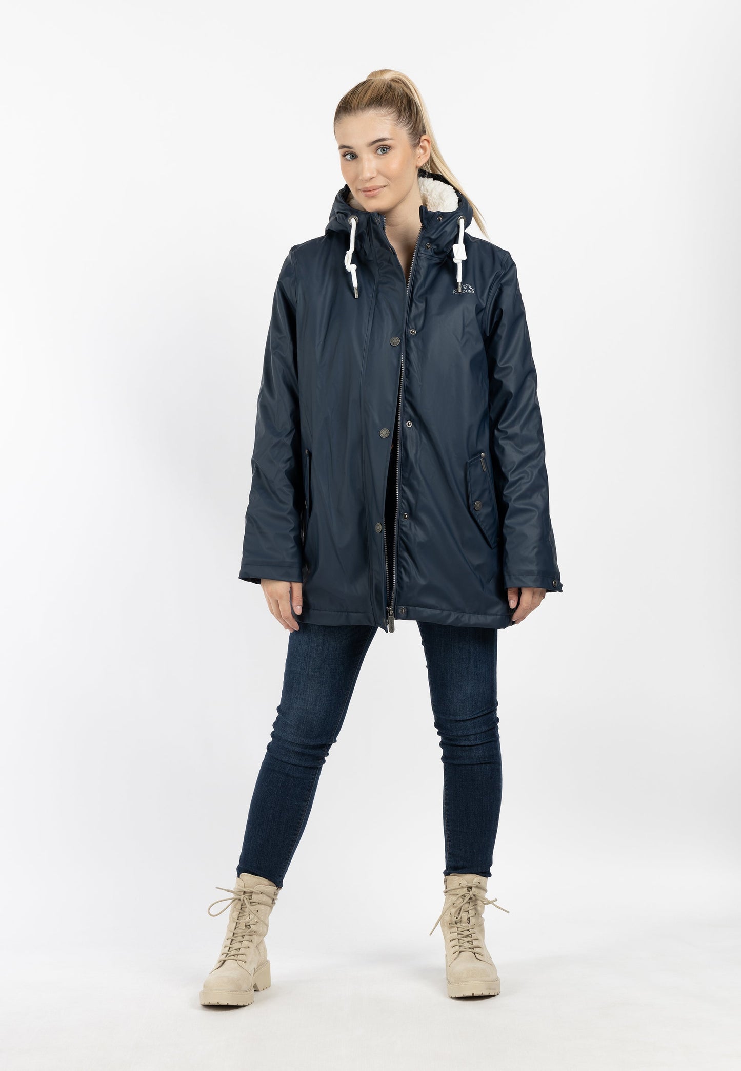 Icebound Women's Rain Jacket With Teddy Lining