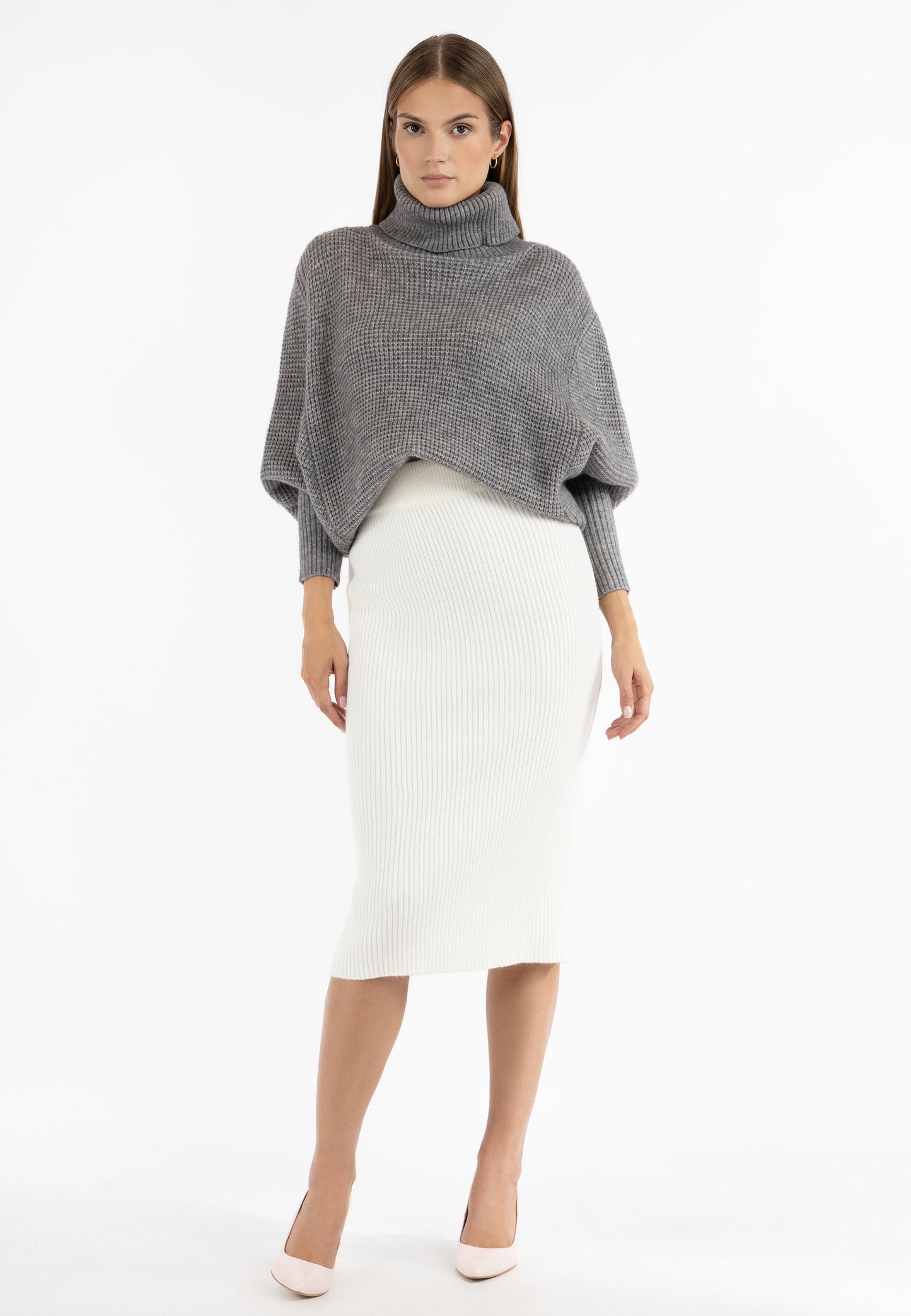 RISA Damen Strick Midi Rock