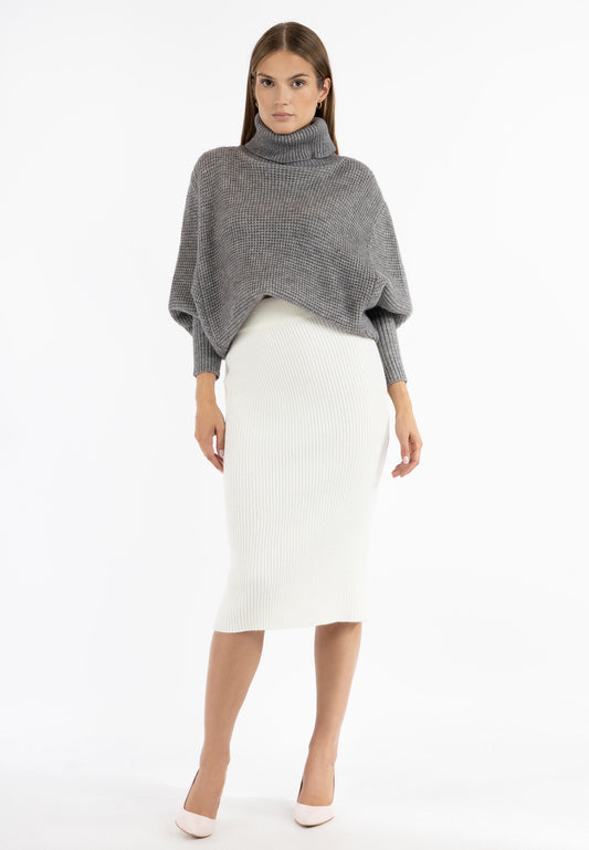 RISA Damen Strick Midi Rock