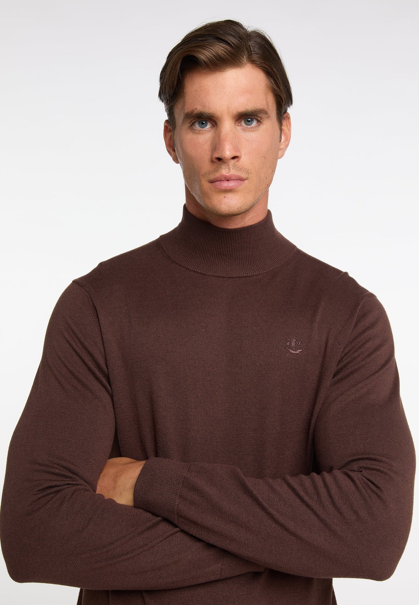 Dreimaster klassik Men's Basic Fine Knit Sweater