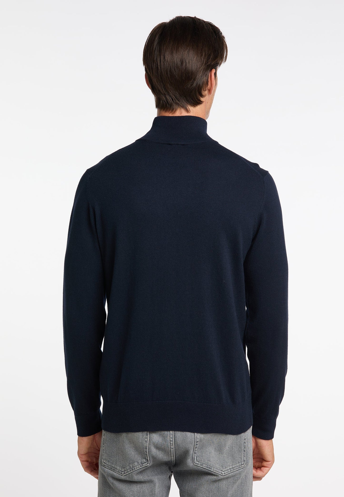 Dreimaster klassik Men's Basic Fine Knit Sweater
