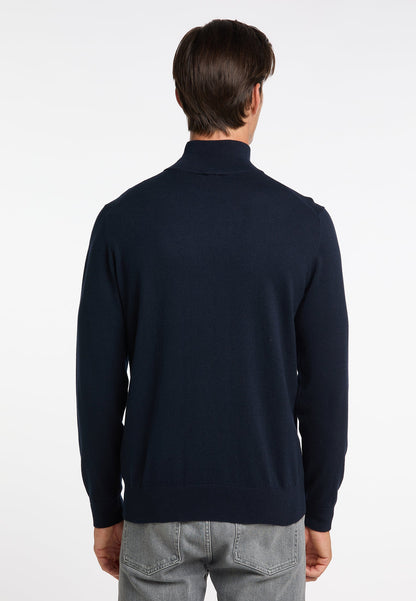 Dreimaster klassik Men's Basic Fine Knit Sweater