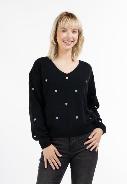 myMo Damen-Strickpullover