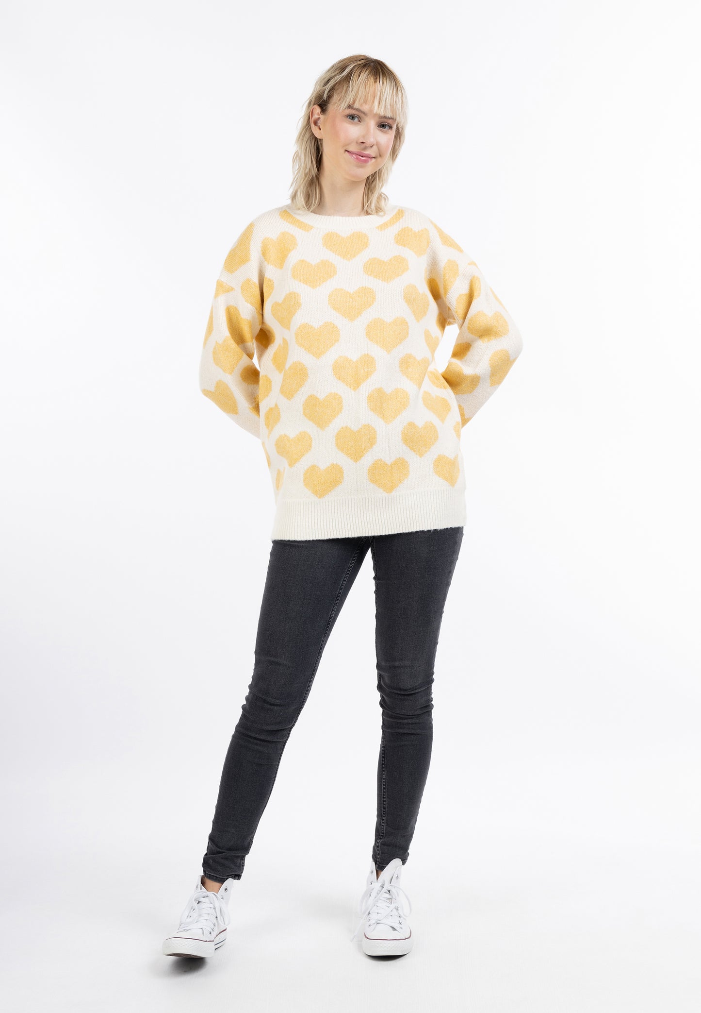 myMo Damen Strickpullover