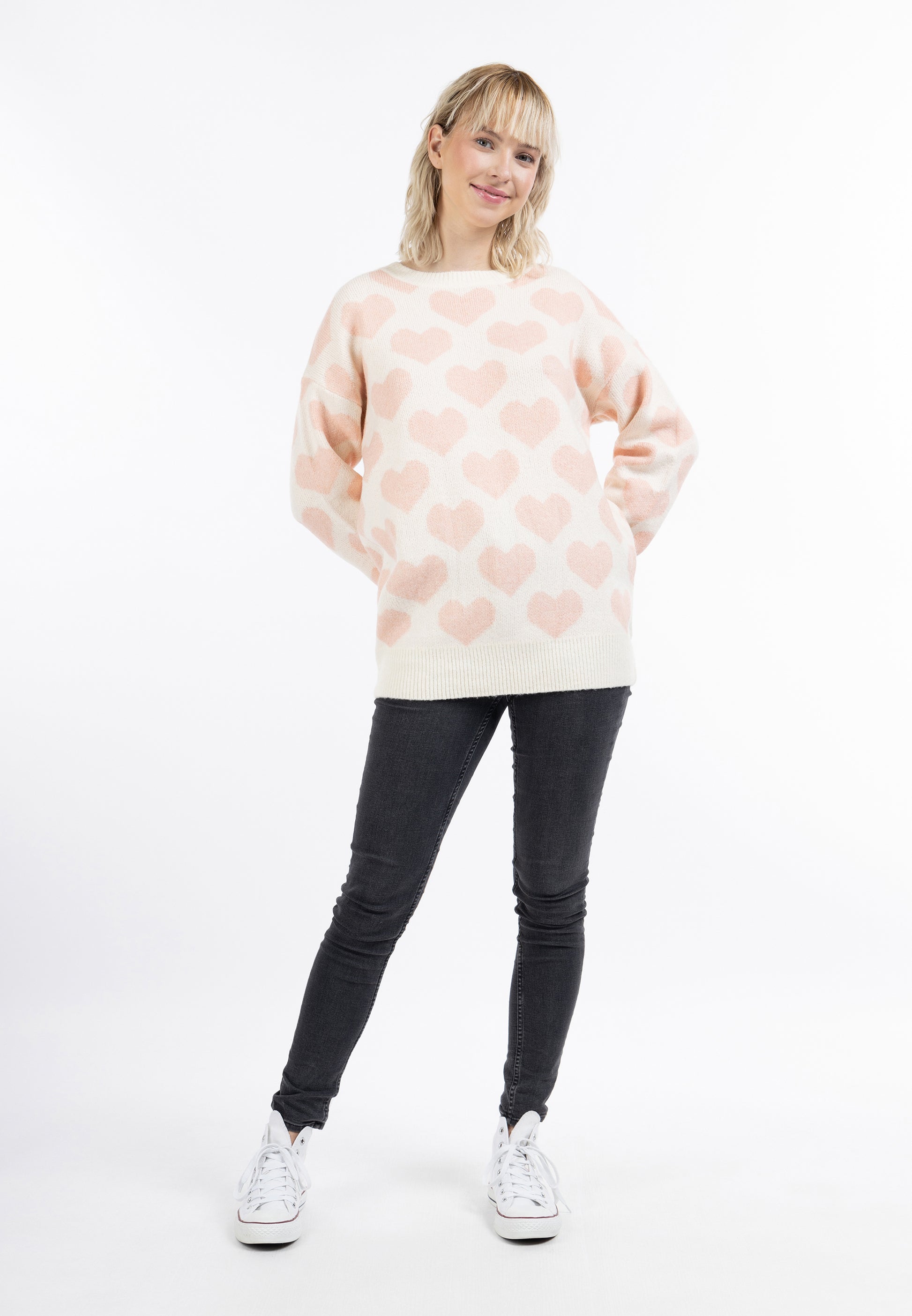 myMo Damen Strickpullover