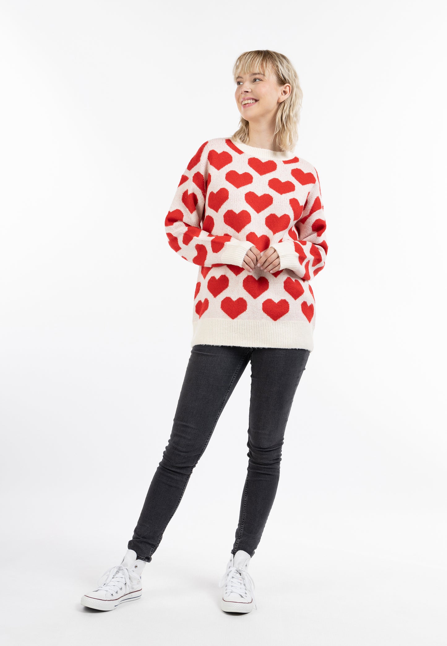 myMo Damen Strickpullover